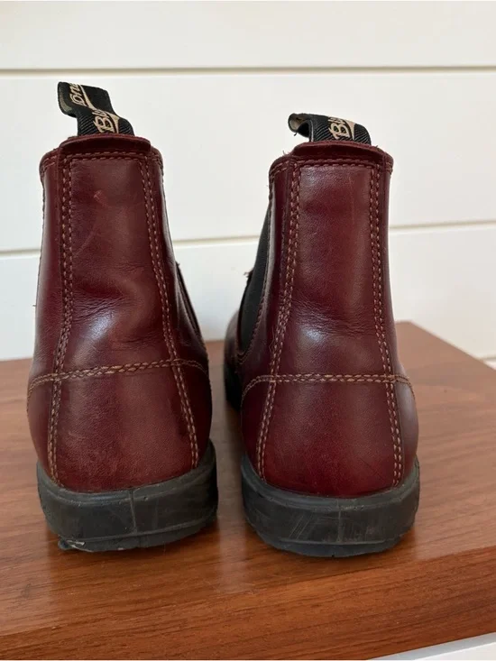 Blundstone 1440 Redwood leather Chelsea Ankle Boots Sz 6.5 Hipster Outdoor Work - Picture 4 of 10